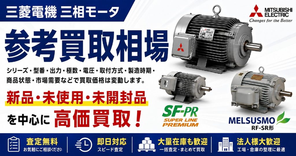 三菱電機 三相モータ 参考買取相場