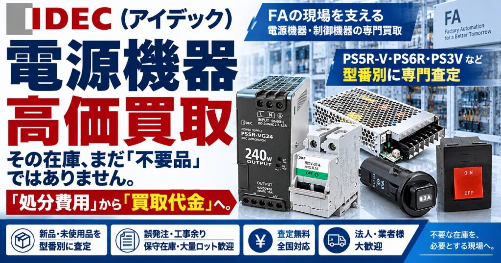 IDEC 電源機器・サーキットプロテクタ 専門査定