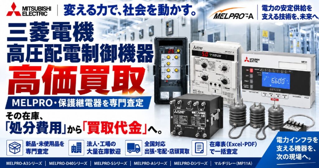 三菱電機 保護継電器 MELPROシリーズ 高価買取